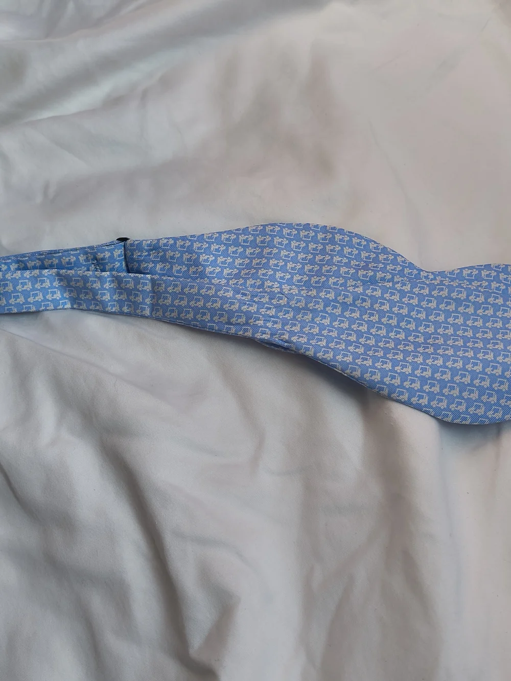 Vineyard Vines Blue Golf Cart Silk Bow Tie Adjustable Martha's Vineyard